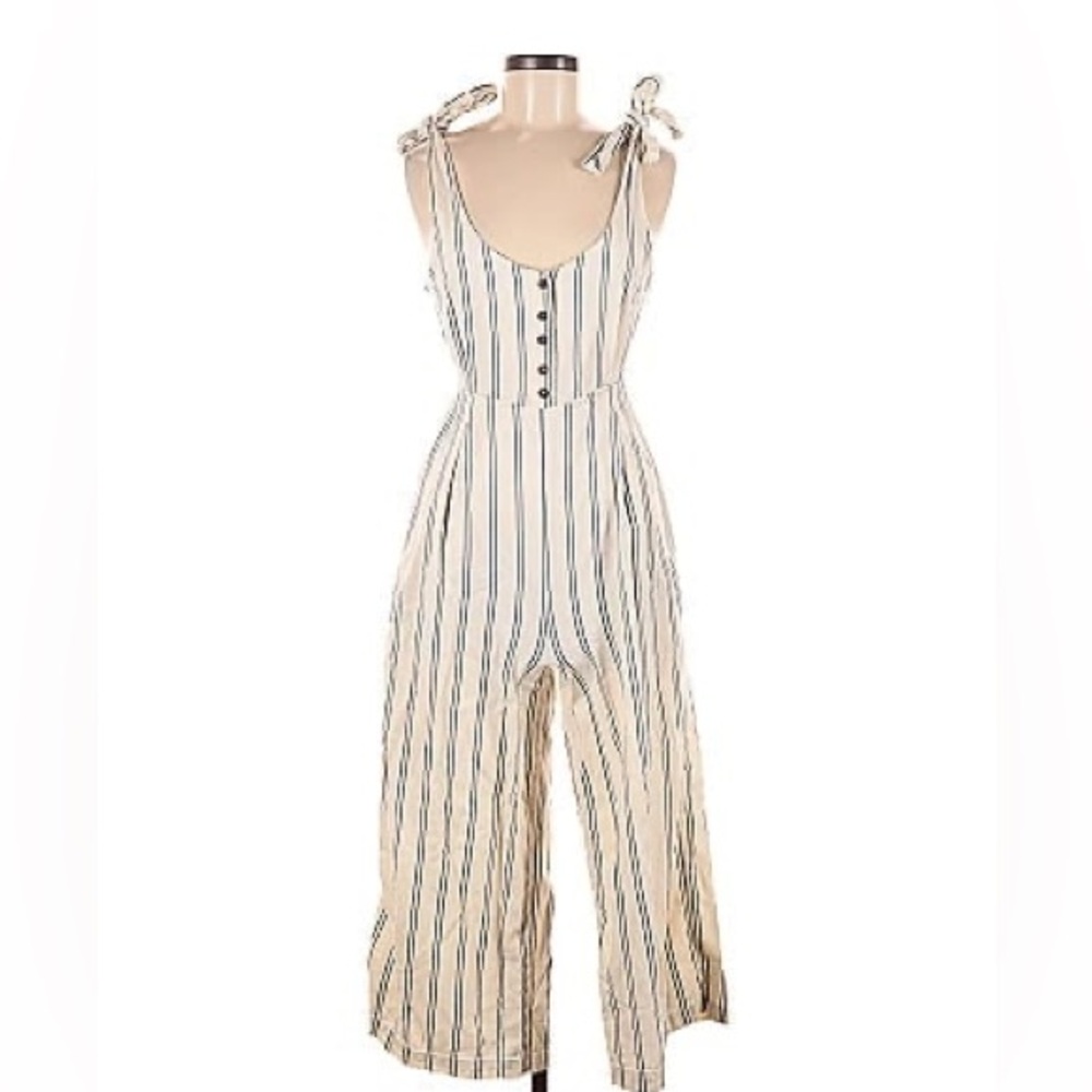 Free People Striped Jumpsuit